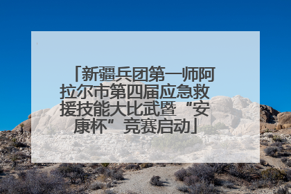 新疆兵团第一师阿拉尔市第四届应急救援技能大比武暨“安康杯”竞赛启动